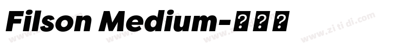 Filson Medium字体转换